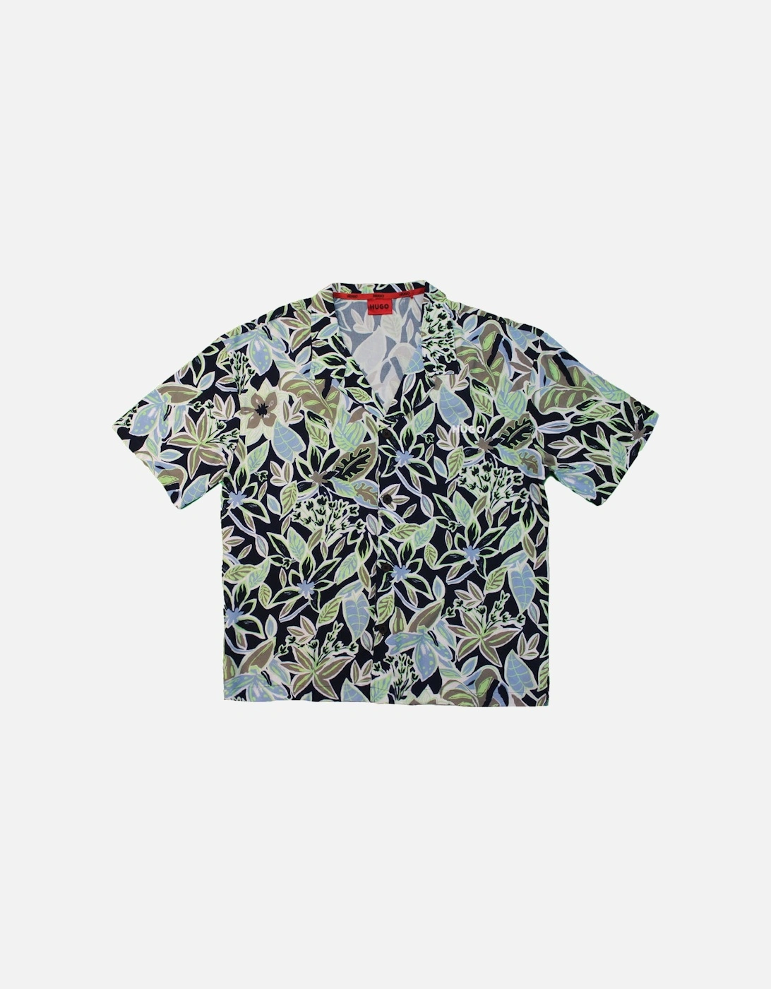 Relaxed Fit Beach Shirt, Navy, 2 of 1