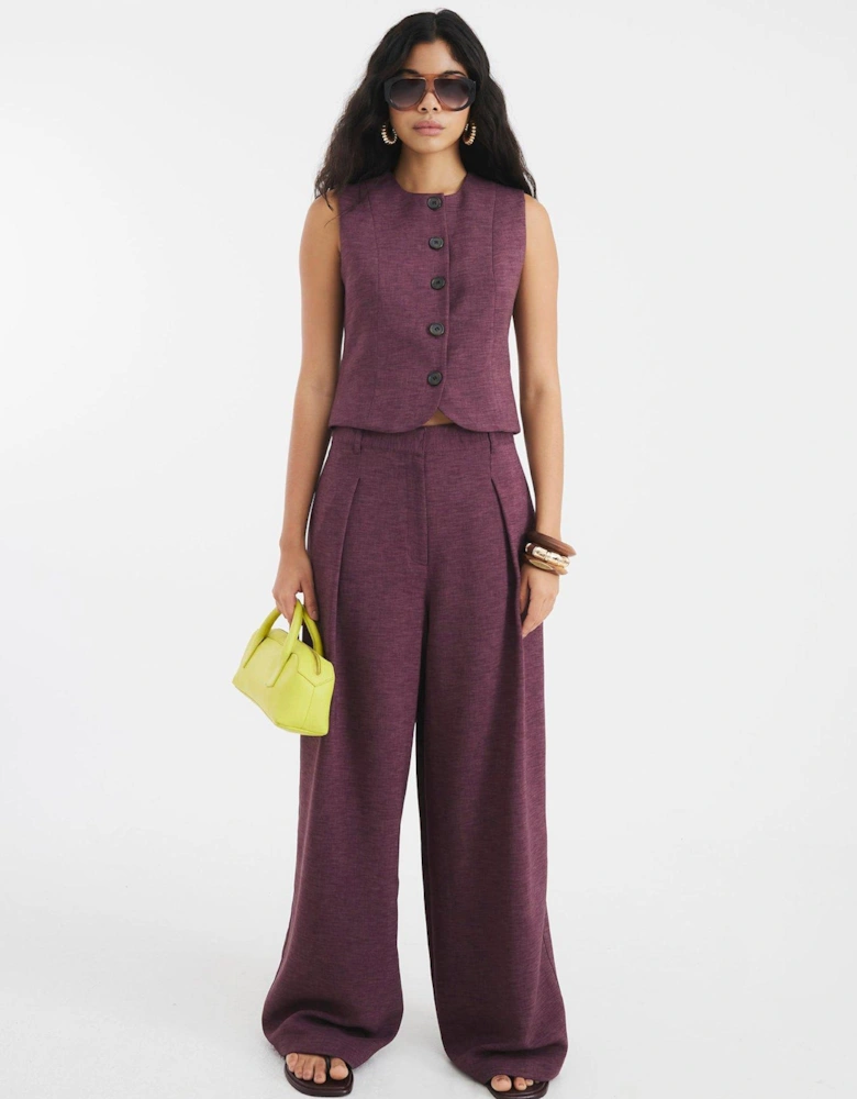 Easy Wide Trouser - Purple