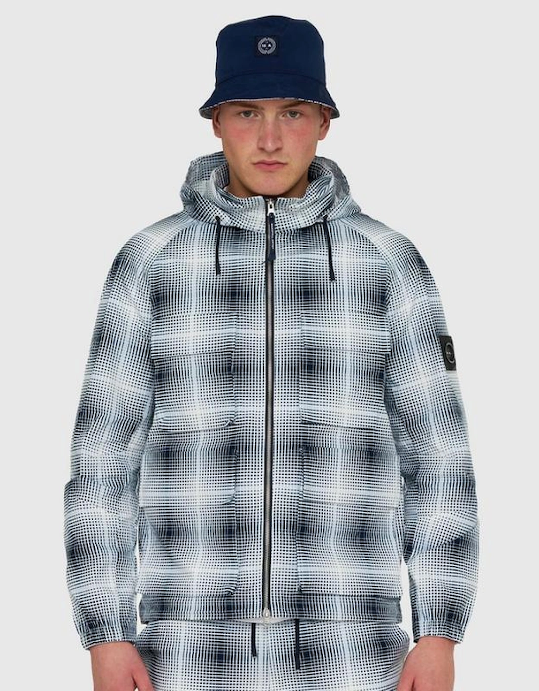 Shadow Check Jacket - Navy, 4 of 3