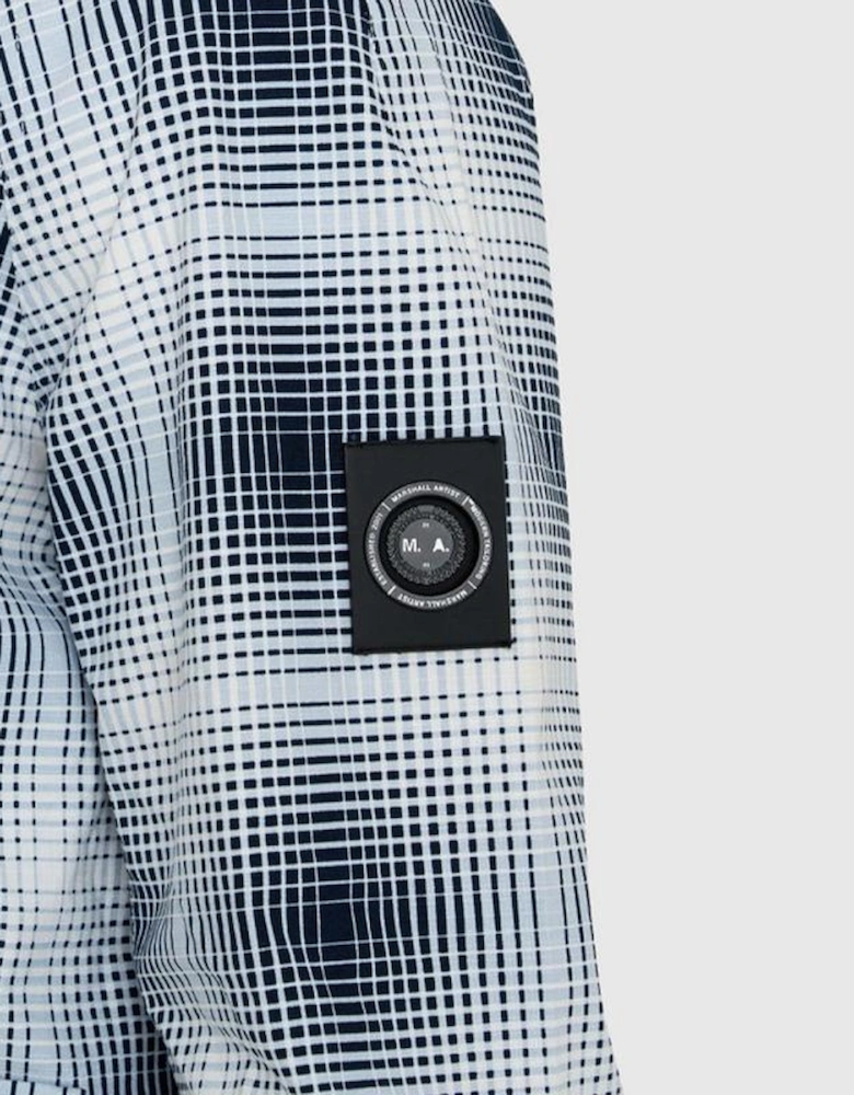 Shadow Check Jacket - Navy