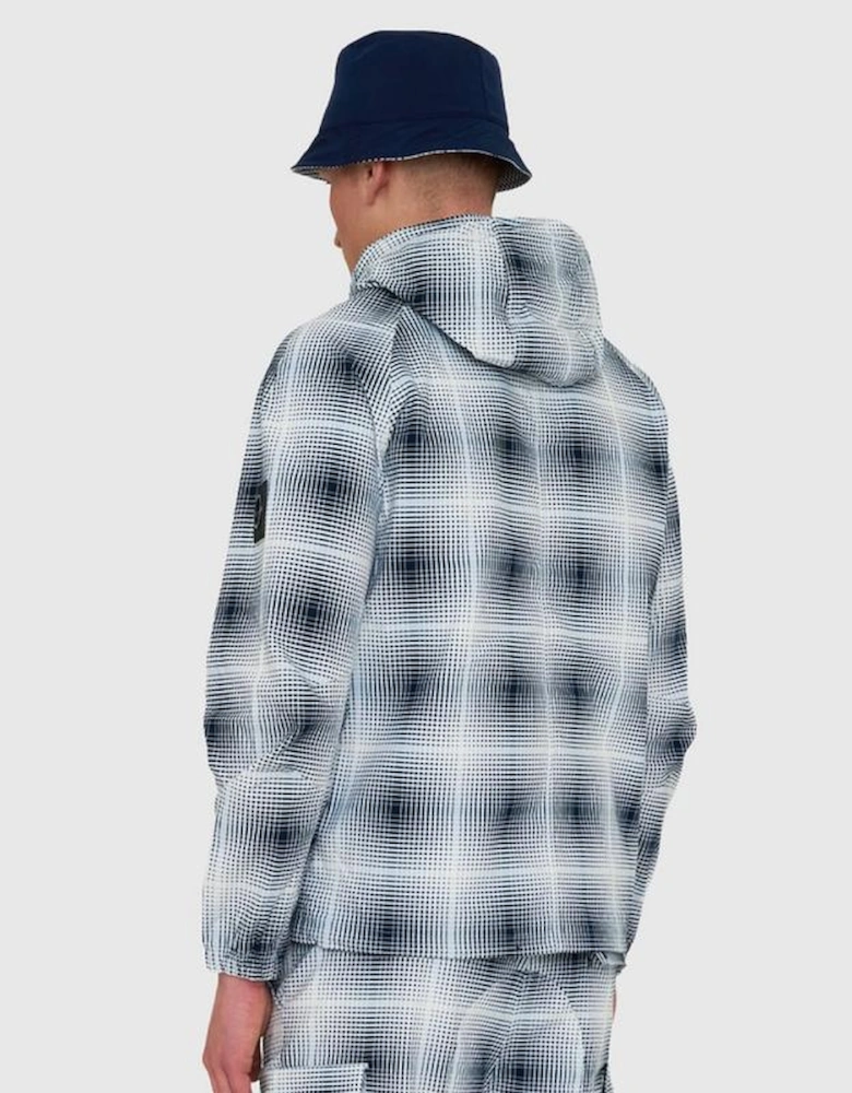 Shadow Check Jacket - Navy