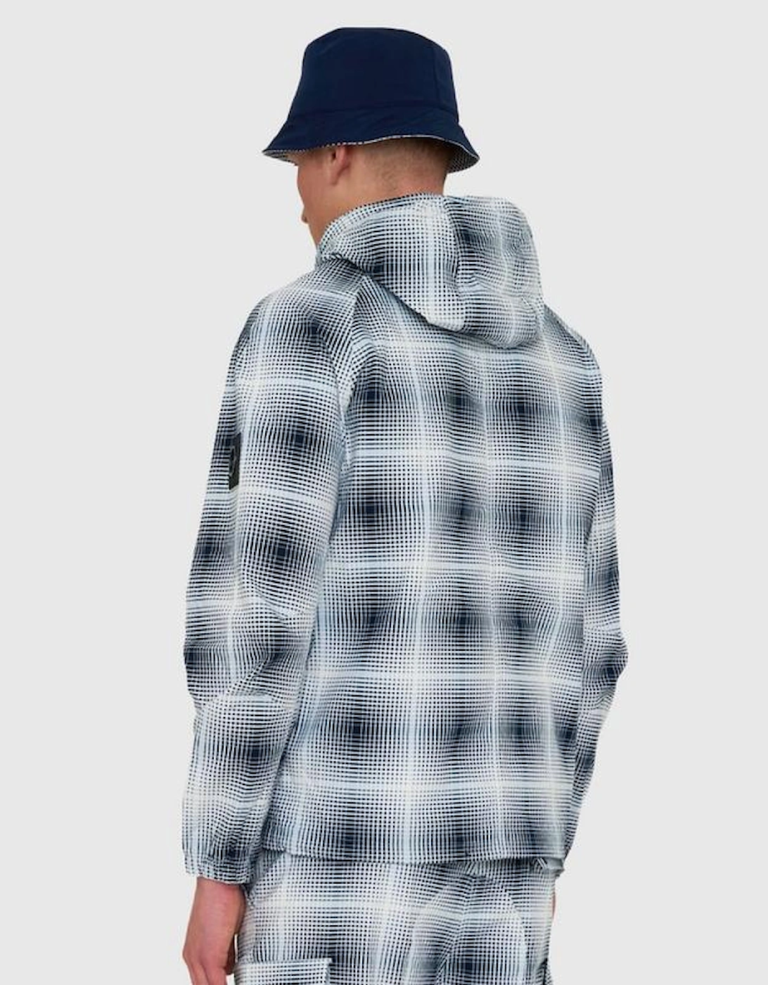 Shadow Check Jacket - Navy