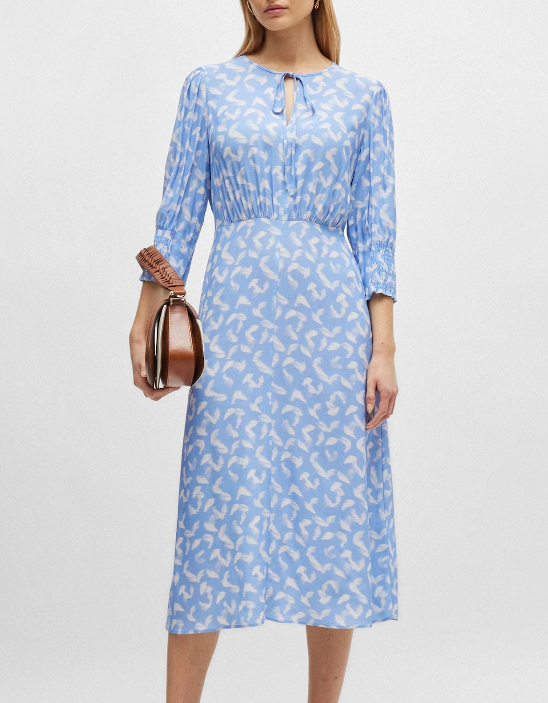 Daflori Tie-Neck Midi Dress, 5 of 4