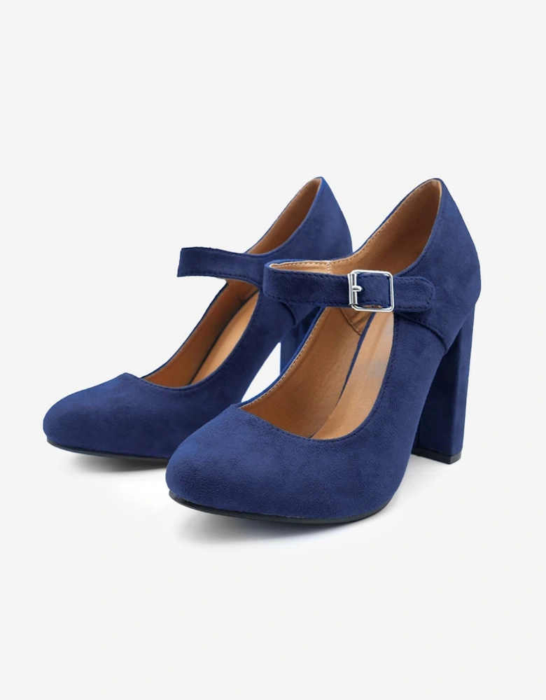Block High Heel Pumps