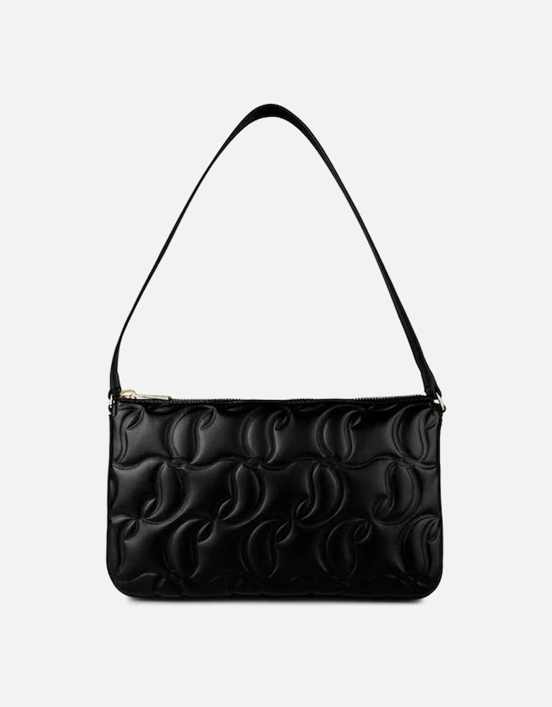 Loubila Monogrammed CL Embossed Shoulder Bag in Black, 6 of 5