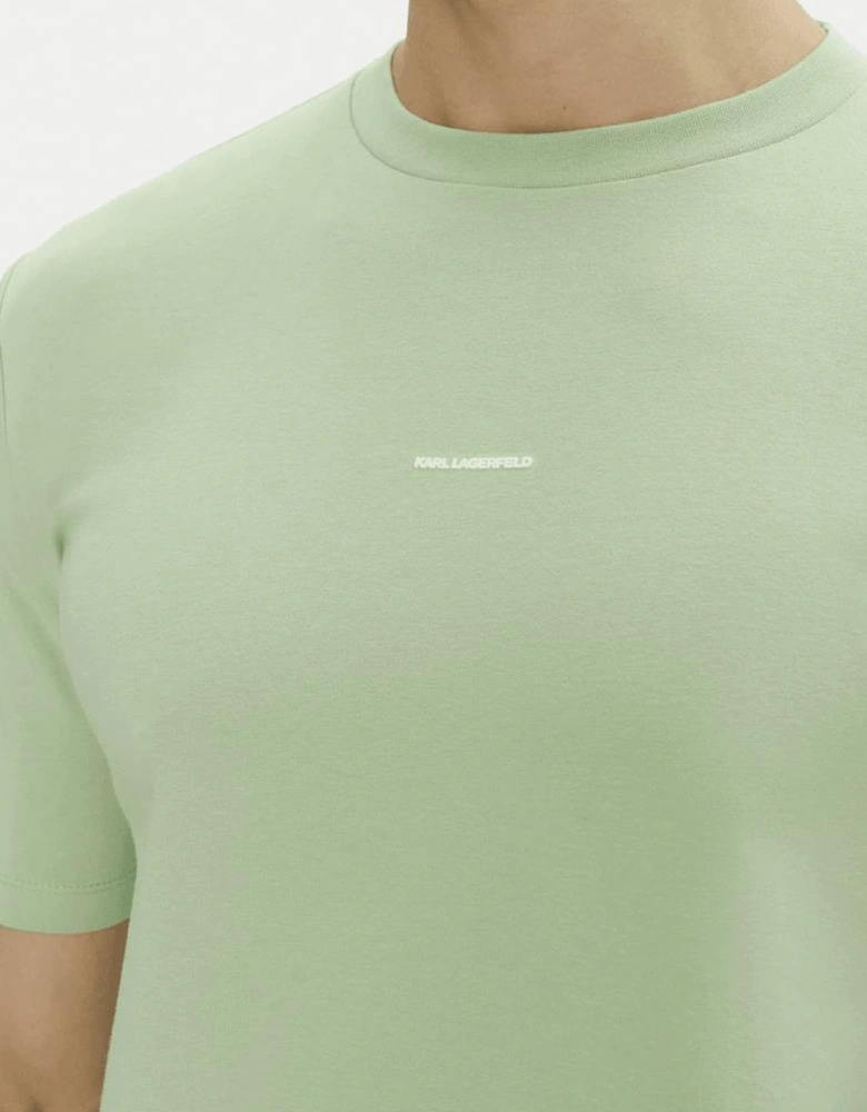 Cotton Stretch Mini Logo Green T-Shirt