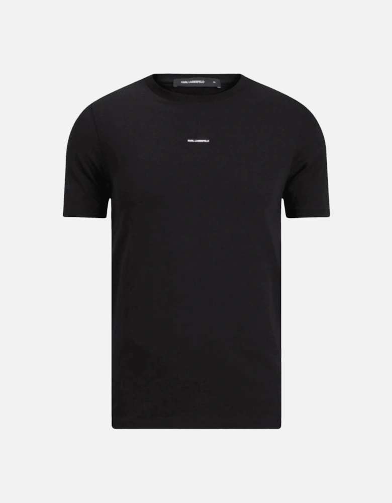 Cotton Stretch Mini Logo Black T-Shirt