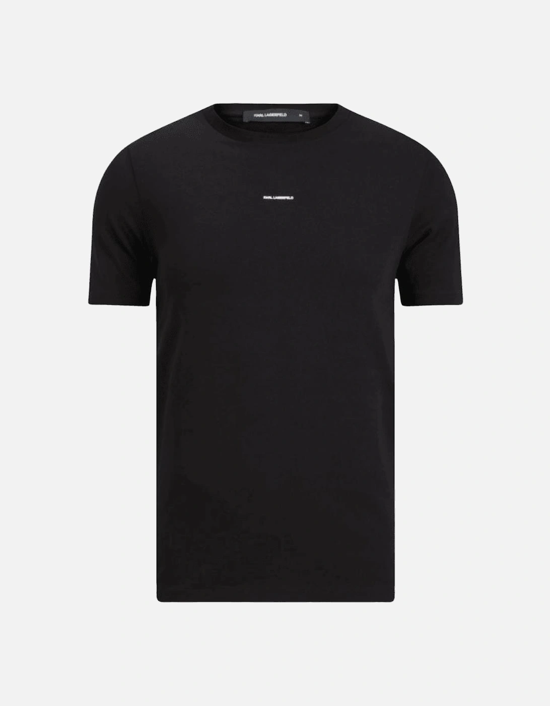 Cotton Stretch Mini Logo Black T-Shirt, 4 of 3