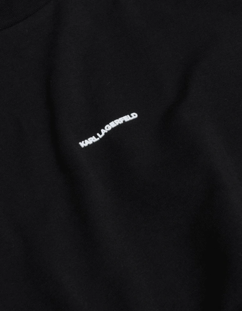 Cotton Stretch Mini Logo Black T-Shirt