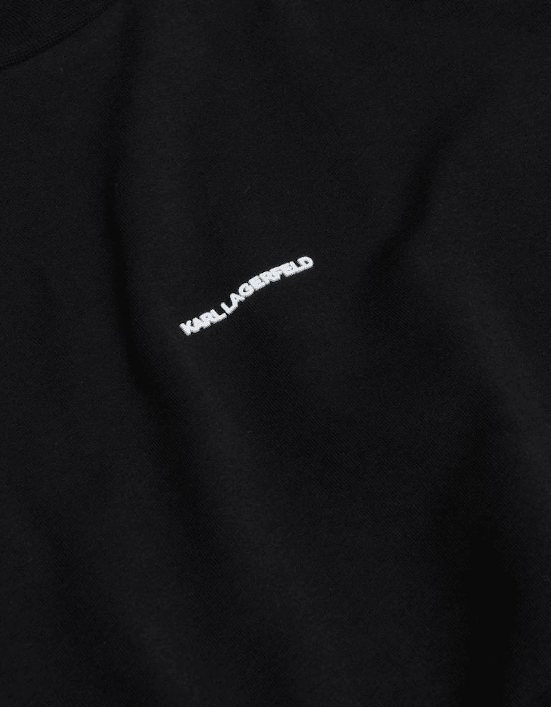 Cotton Stretch Mini Logo Black T-Shirt