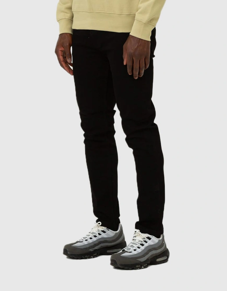 Artist Fit Slim Tappered Denim Jean - Black Overdye