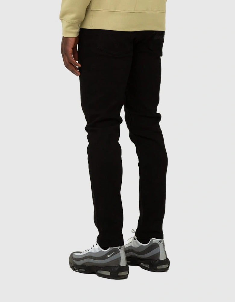 Artist Fit Slim Tappered Denim Jean - Black Overdye