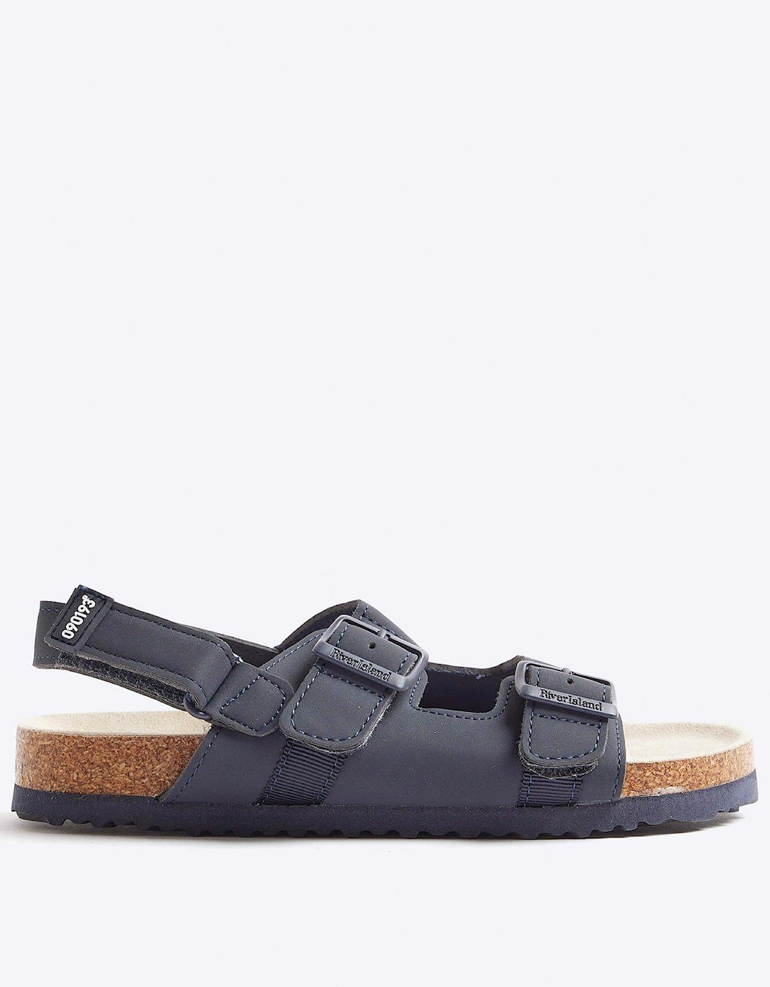 Older Boys Buckle Corkbed Sandals - Navy, 2 of 1