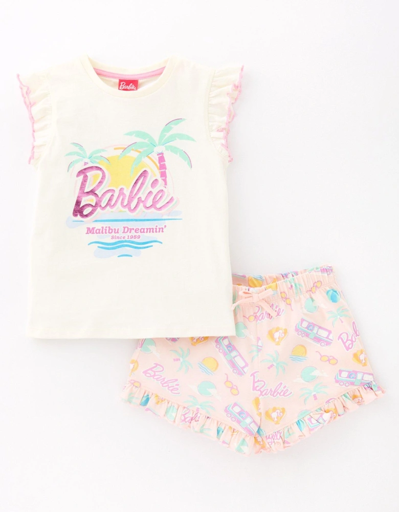 Malibu Dreamin Shortie Pyjamas - Blue