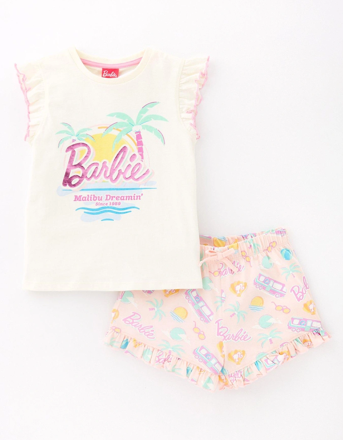 Malibu Dreamin Shortie Pyjamas - Blue, 5 of 4
