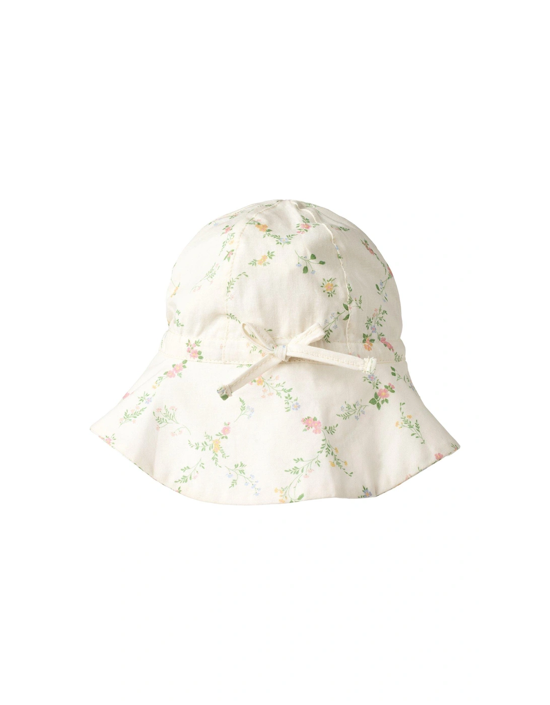 Baby Girls Floral Sun Hat - Cream