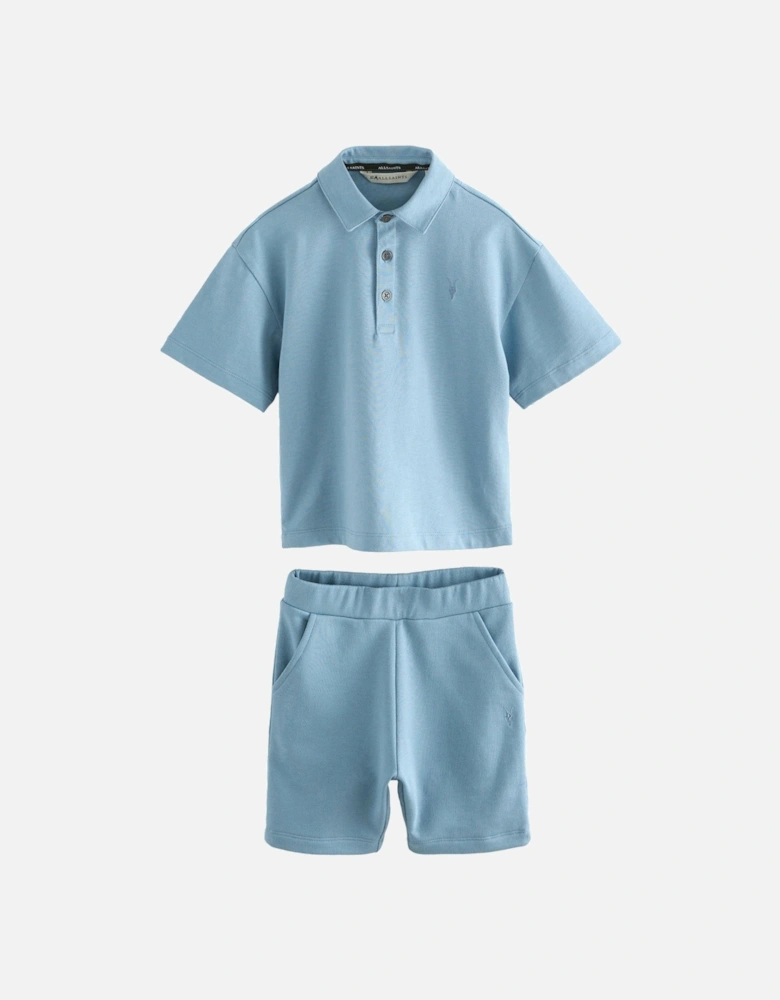 Baby Boys Top & Short Sets - Blue
