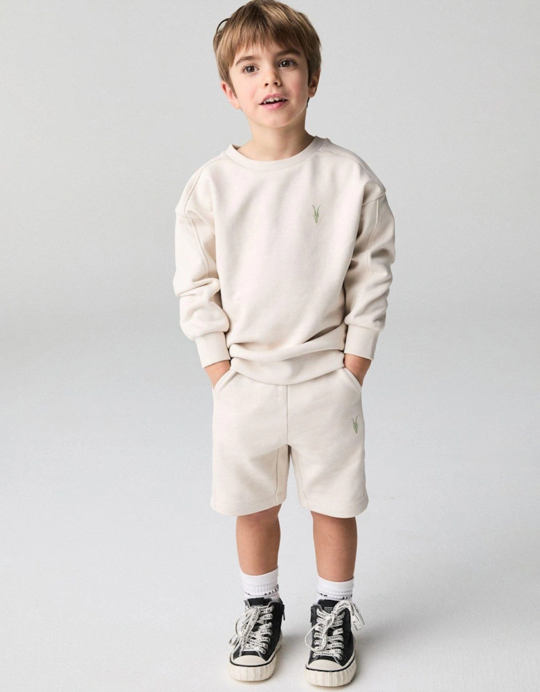 Baby Boys Sweat Top & Jogger Set - Beige