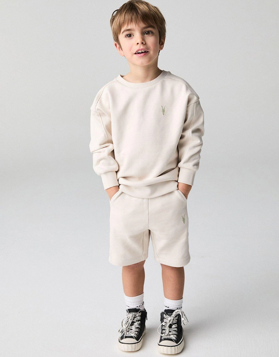 Baby Boys Sweat Top & Jogger Set - Beige, 7 of 6