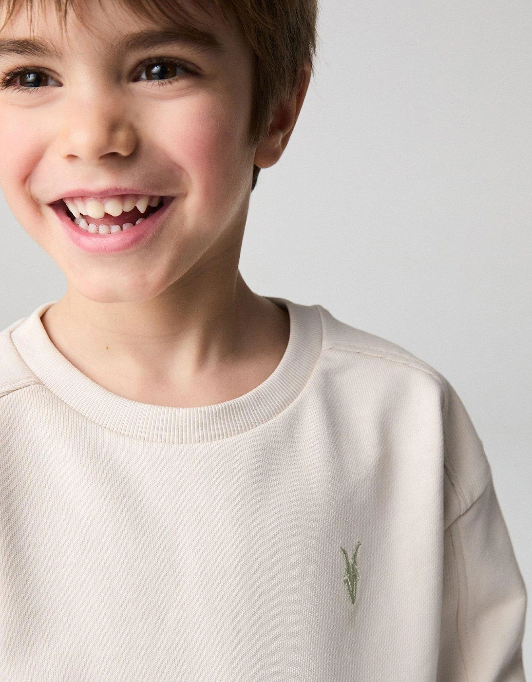 Baby Boys Sweat Top & Jogger Set - Beige