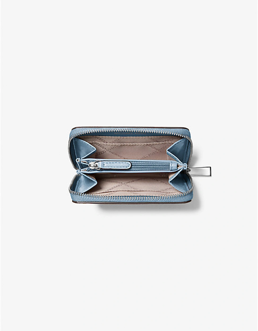 Jet Set Small Pebbled Leather Zip-Around Card Case