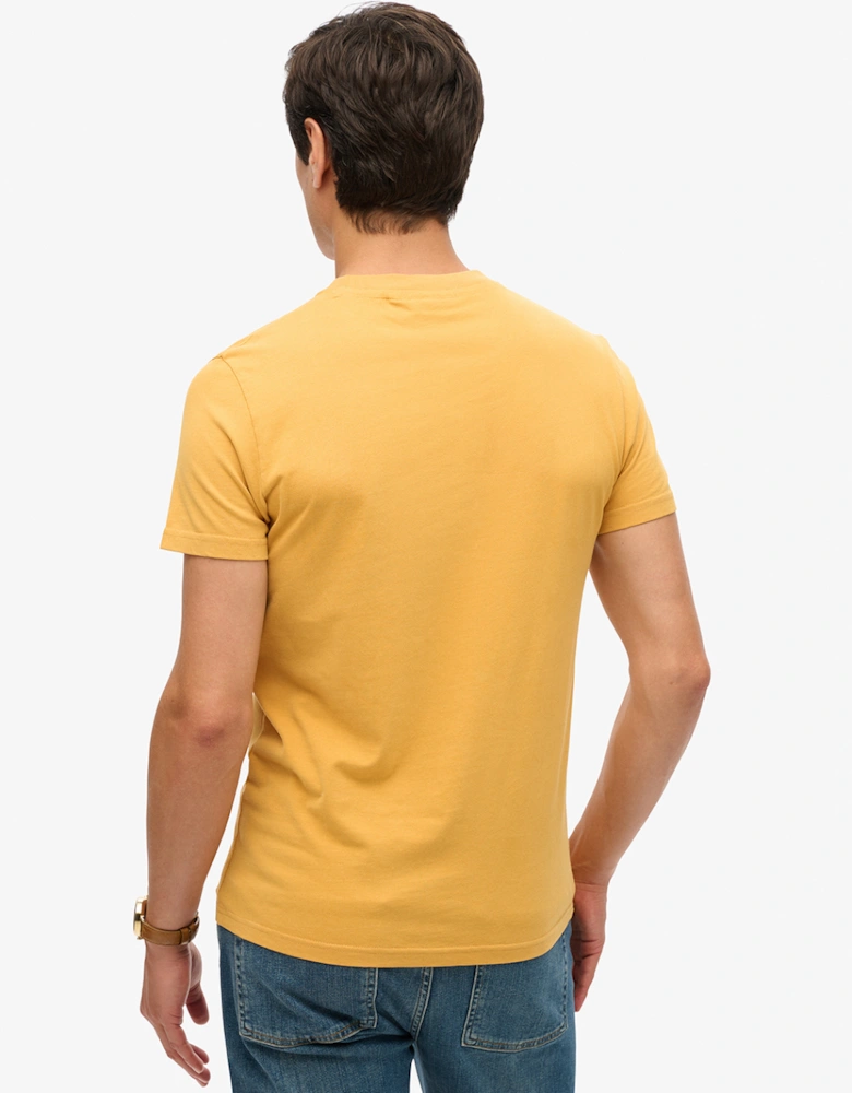 Men's Essential Logo Embroidered Tee Winter Gold