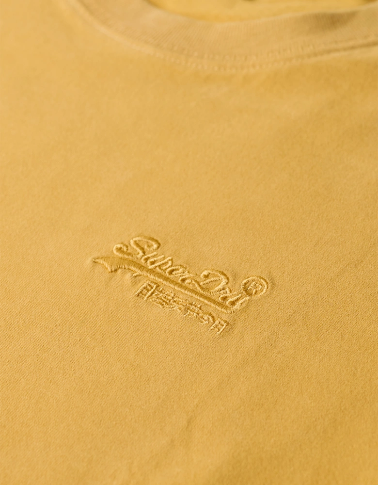 Men's Essential Logo Embroidered Tee Winter Gold