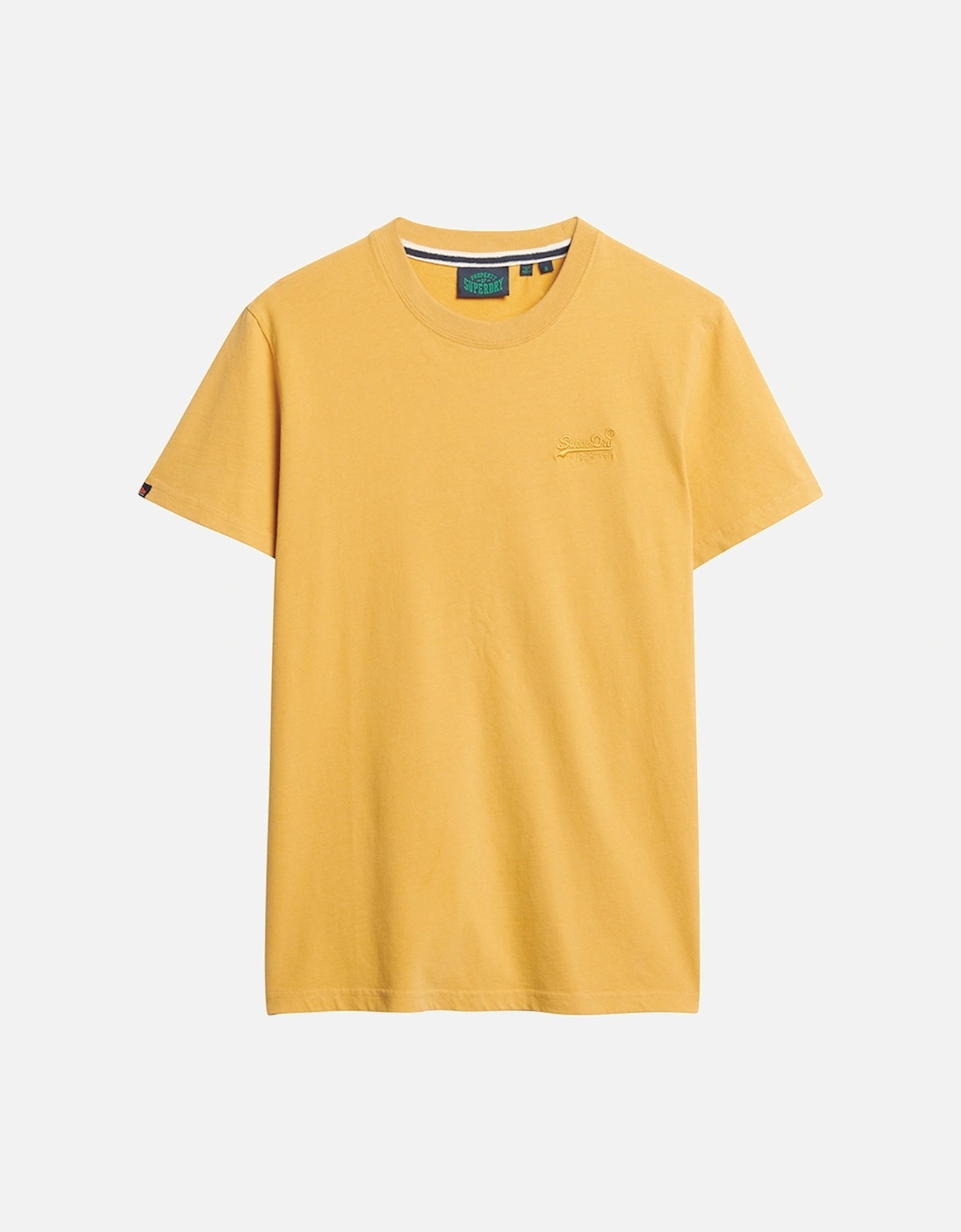 Men's Essential Logo Embroidered Tee Winter Gold