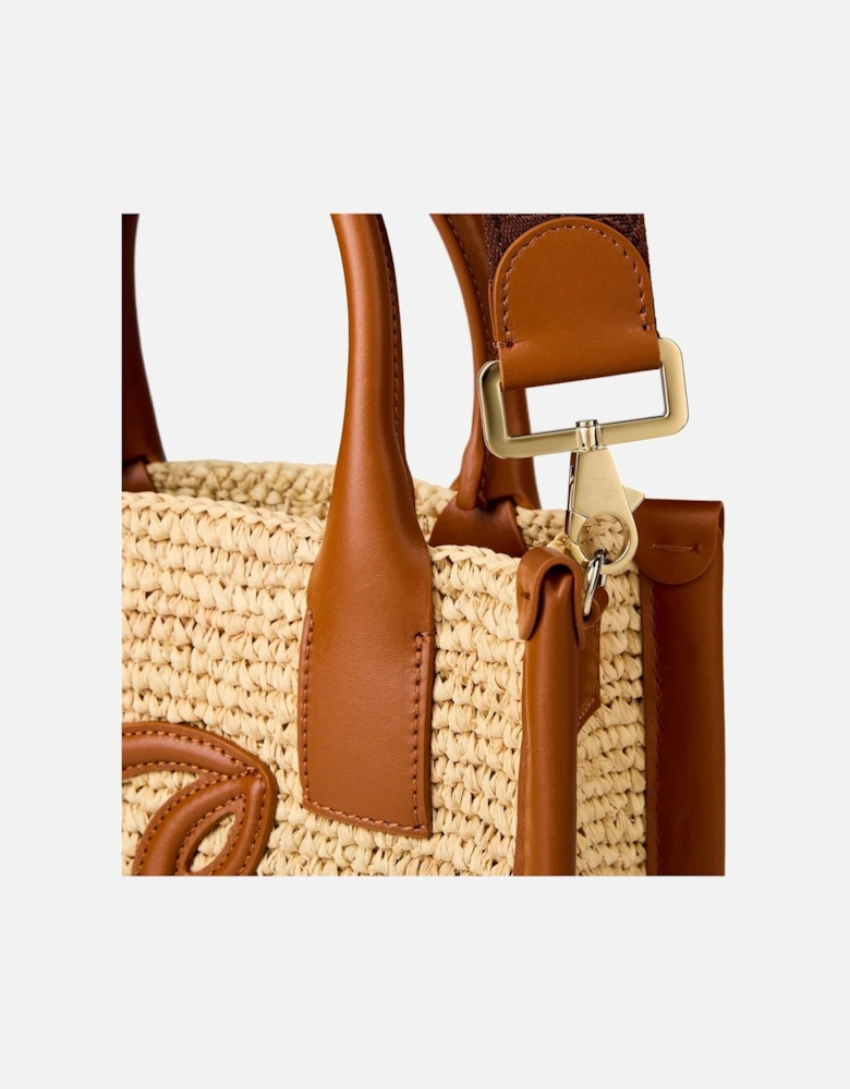 By My Side Mini Tote Bag in Natural/Cuoio