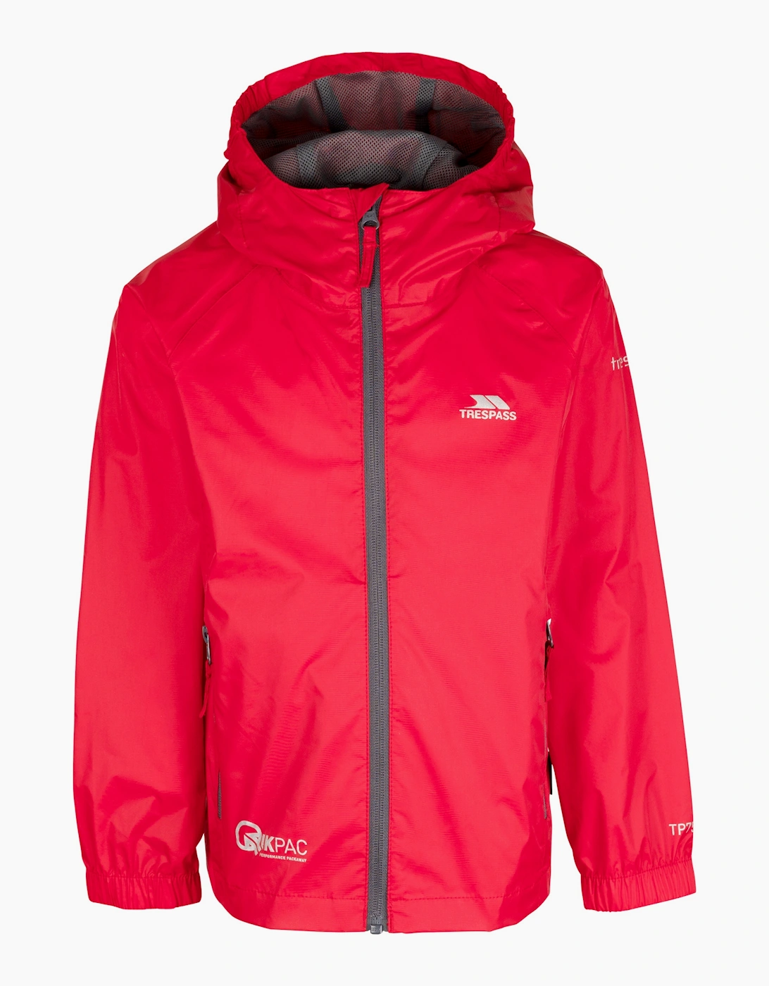 Trespass Boys Red Childrens/ Qikpac Packaway Jacket - : 2 Years/3 Years Size 2-3 Years Kids