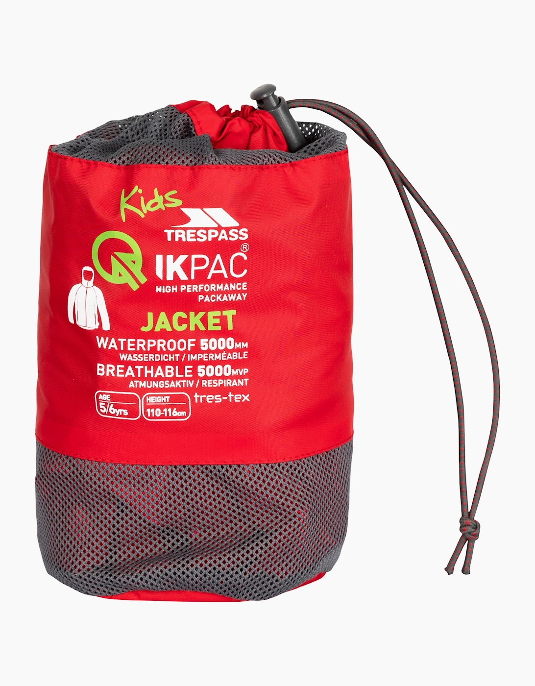 Trespass Boys Gelsomino Childrens/ Qikpac Packaway Jacket  2 Years/3 Years Size 2-3 Years Kids