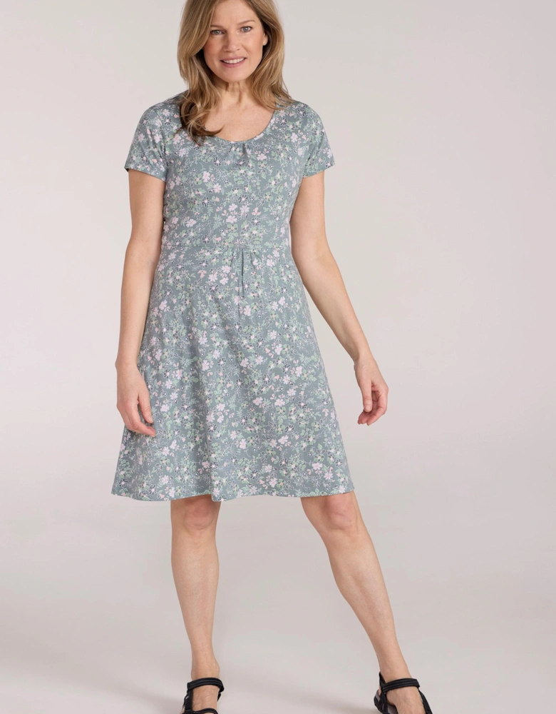 Womens/Ladies Flora Denim UV Protection Midi Dress