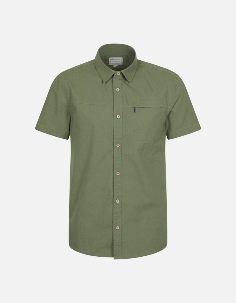 Mens Coconut Slub Short-Sleeved Shirt