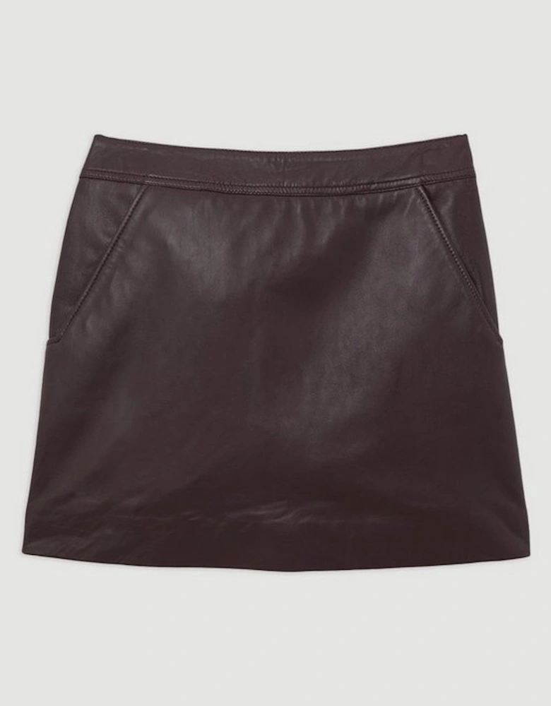 Leather Mini Skirt