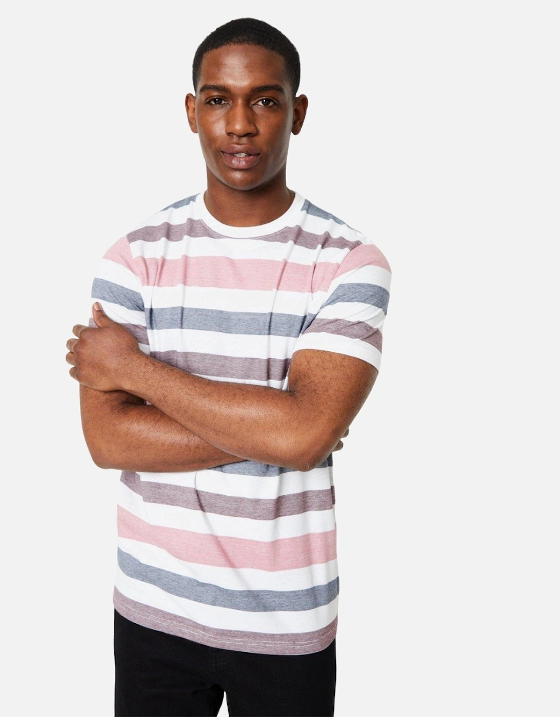 Mens Feeder Block Stripe T-Shirt, 4 of 3
