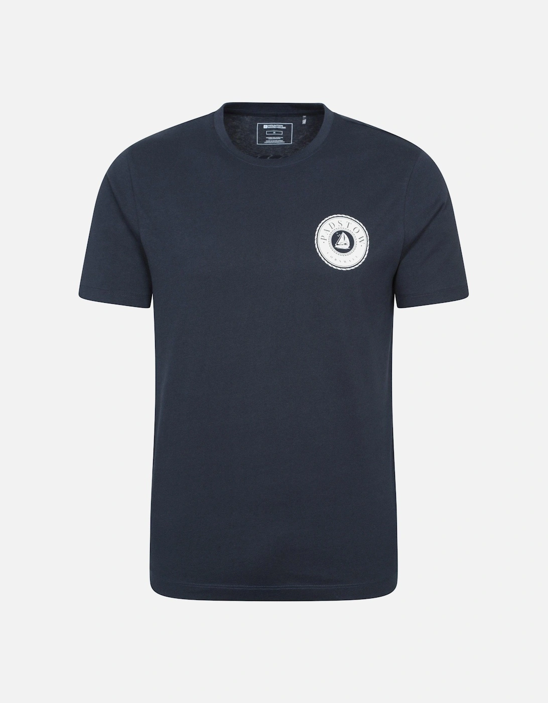 Mens Padstow Printed Organic T-Shirt, 2 of 1