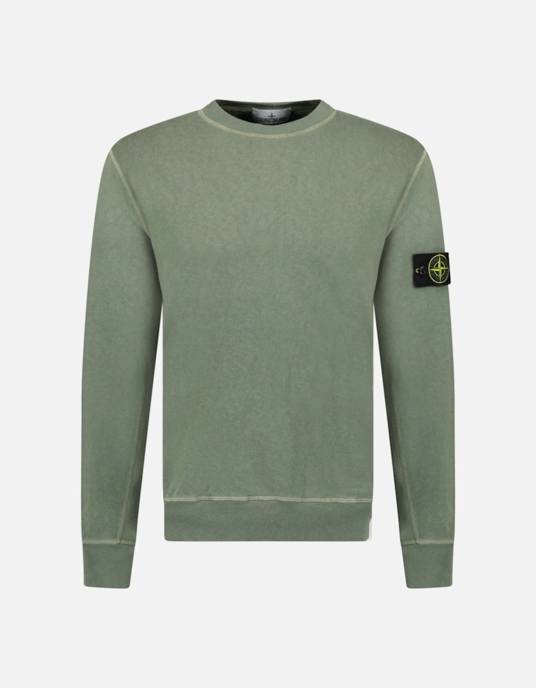 Old Effect Crewneck Sweatshirt Musk Green
