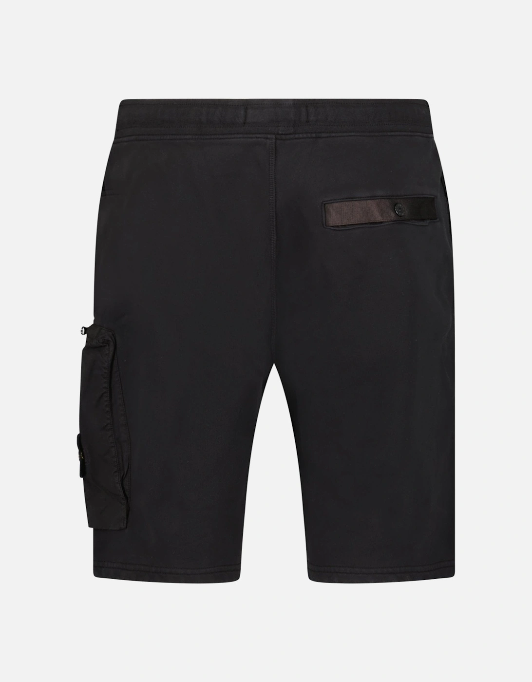 Zip Pocket Cotton Shorts Black