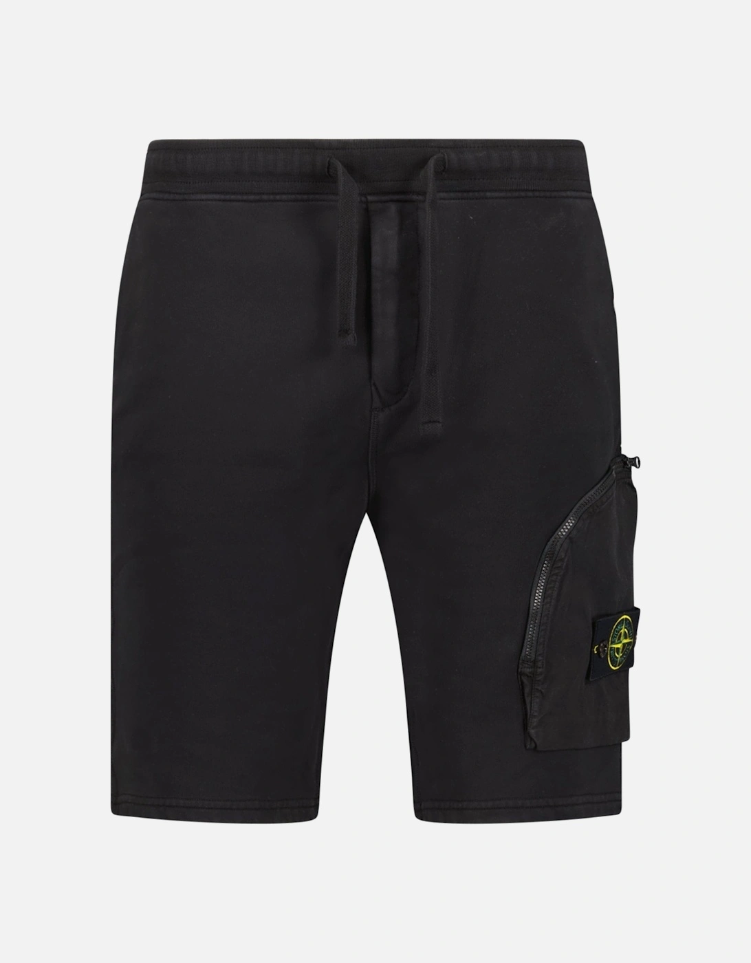 Zip Pocket Cotton Shorts Black, 5 of 4