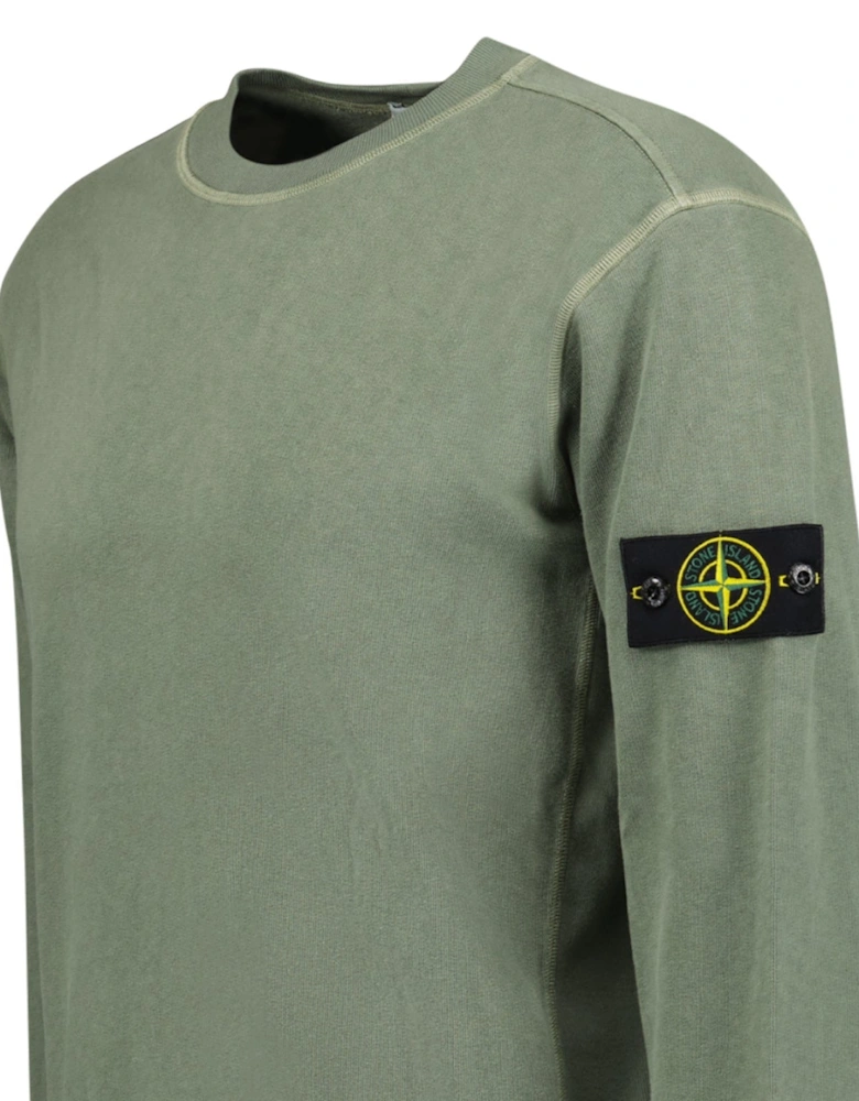 Old Effect Crewneck Sweatshirt Musk Green