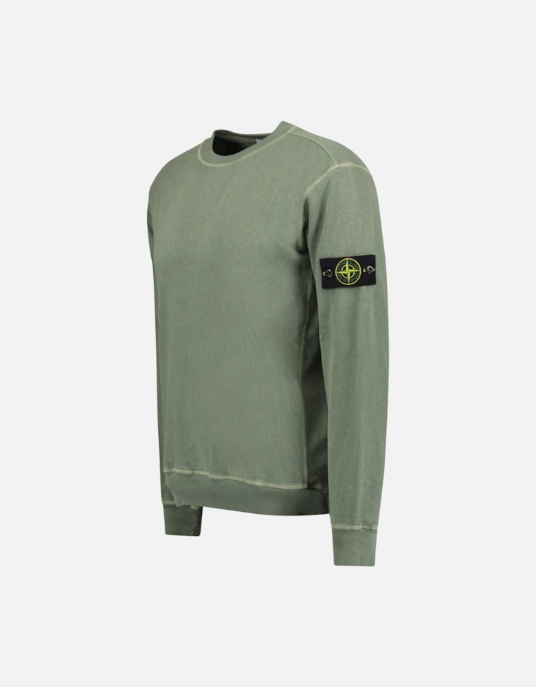Old Effect Crewneck Sweatshirt Musk Green