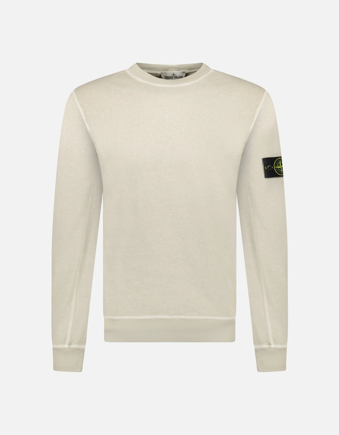 Old Effect Crewneck Sweatshirt Beige, 6 of 5