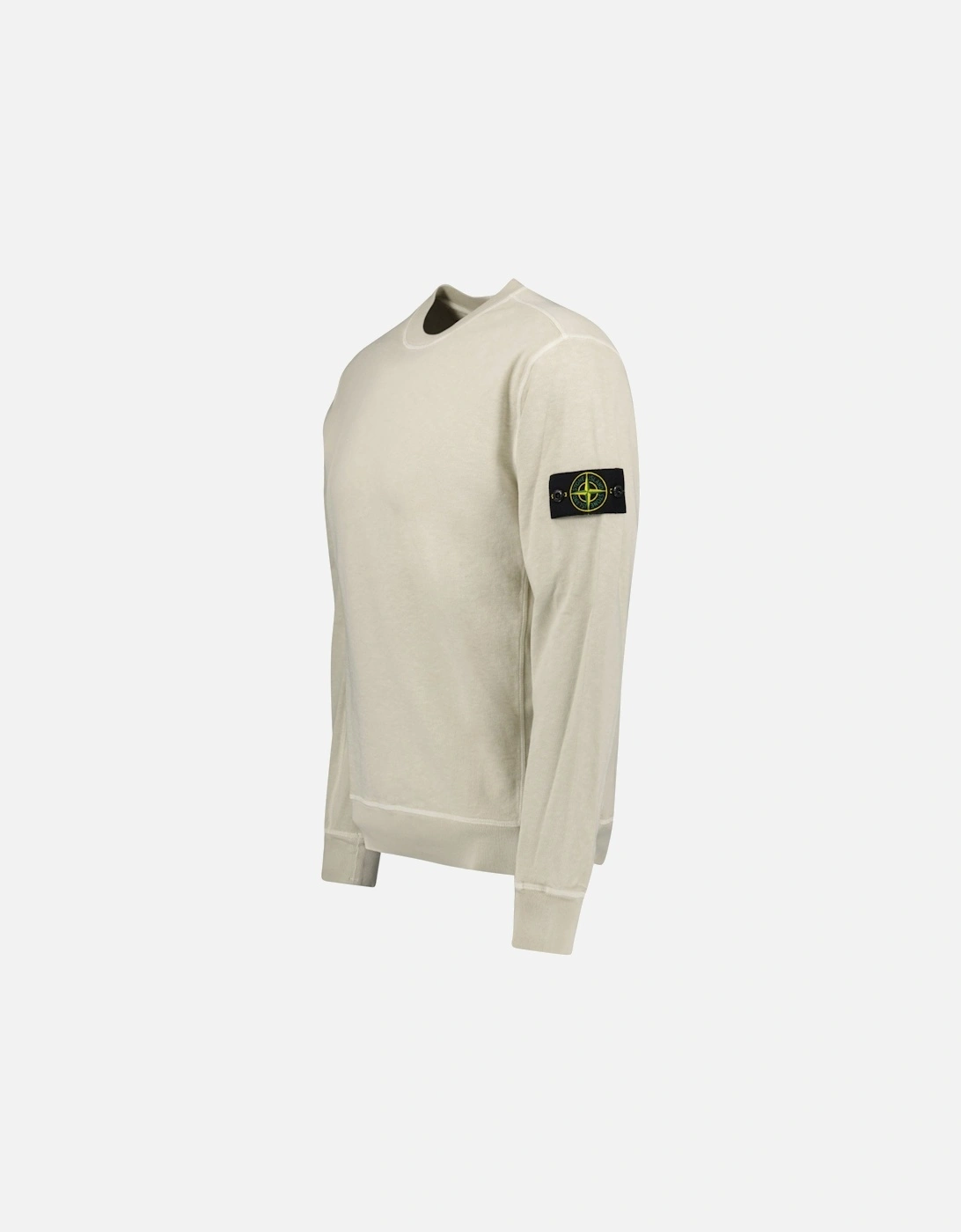 Old Effect Crewneck Sweatshirt Beige