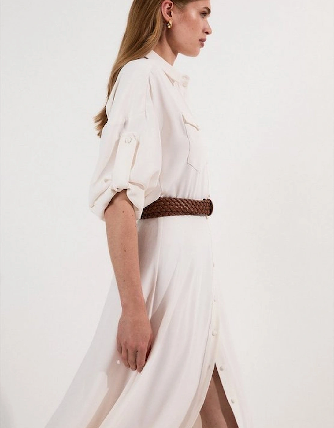 Lydia Millen Belted Maxi Shirt Dress, 2 of 1