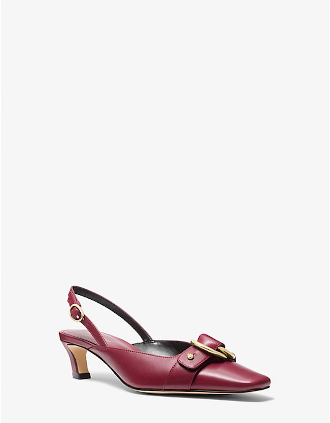 Jaden Leather Slingback Kitten Pump, 2 of 1