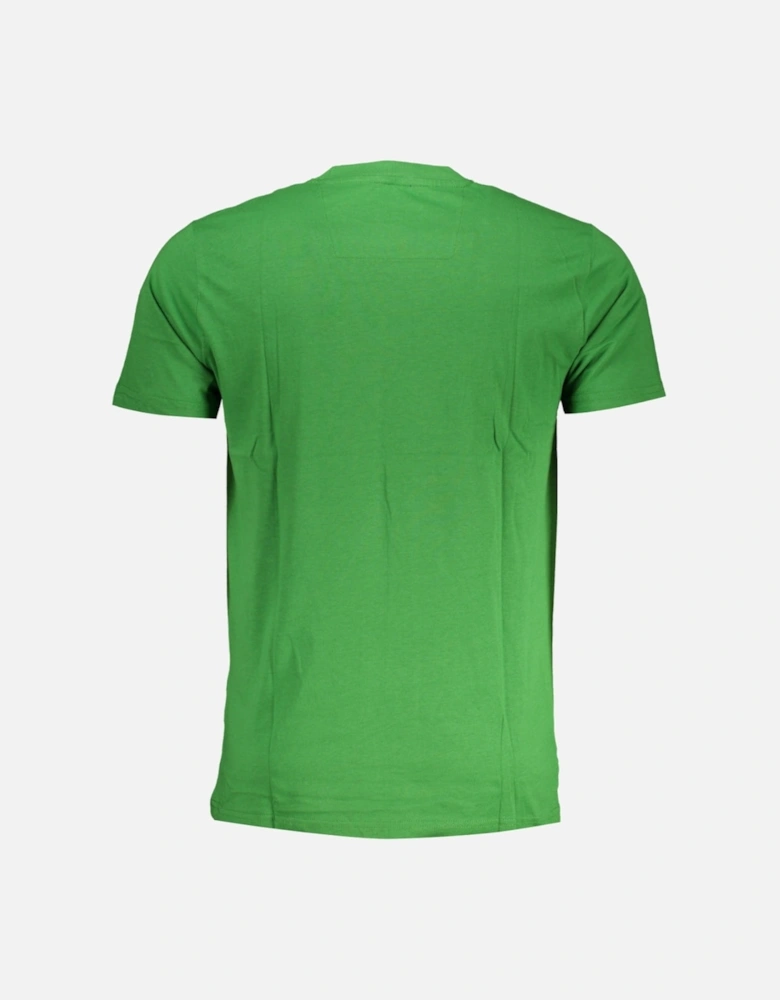 Cavalli Class Bold Black Logo Green T-Shirt