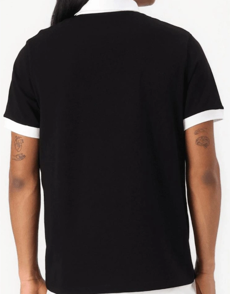 Signature Logo Black/White Polo Shirt