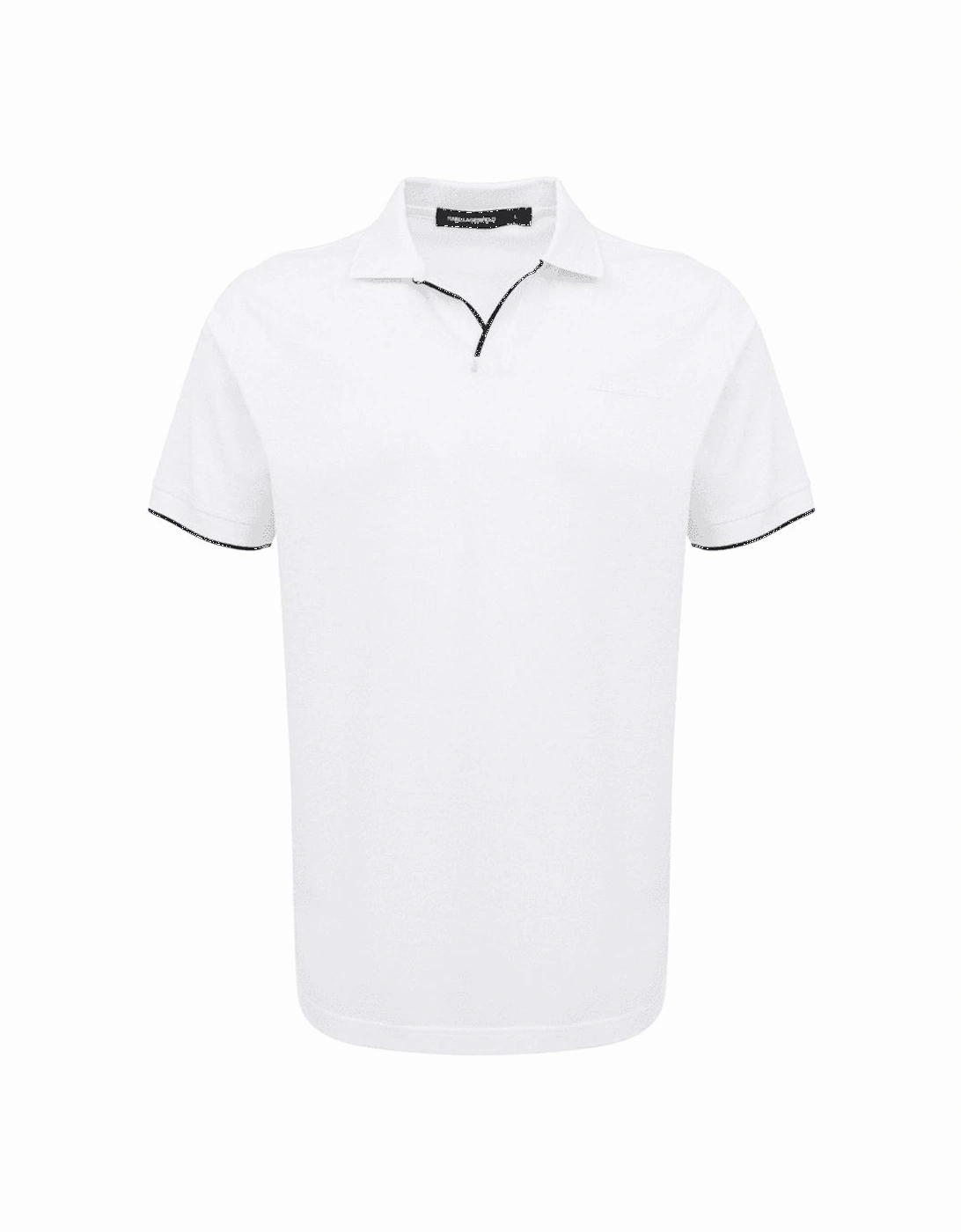Open Collar White Polo Shirt, 3 of 2