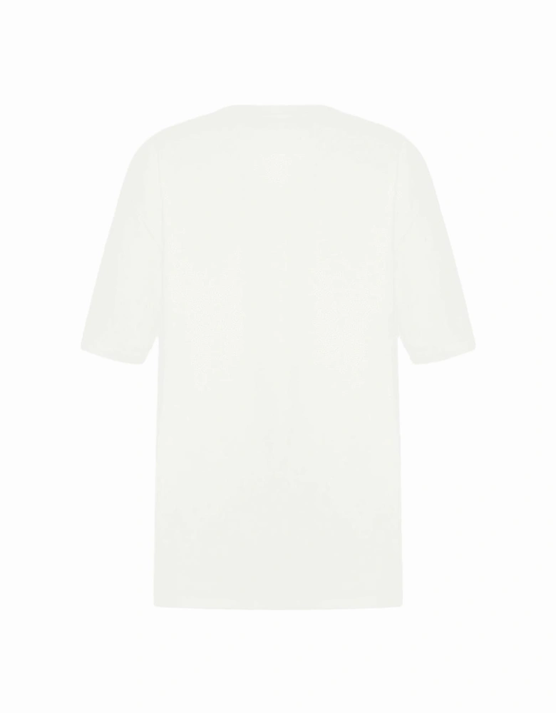 Signature Logo Loose Fit White T-Shirt