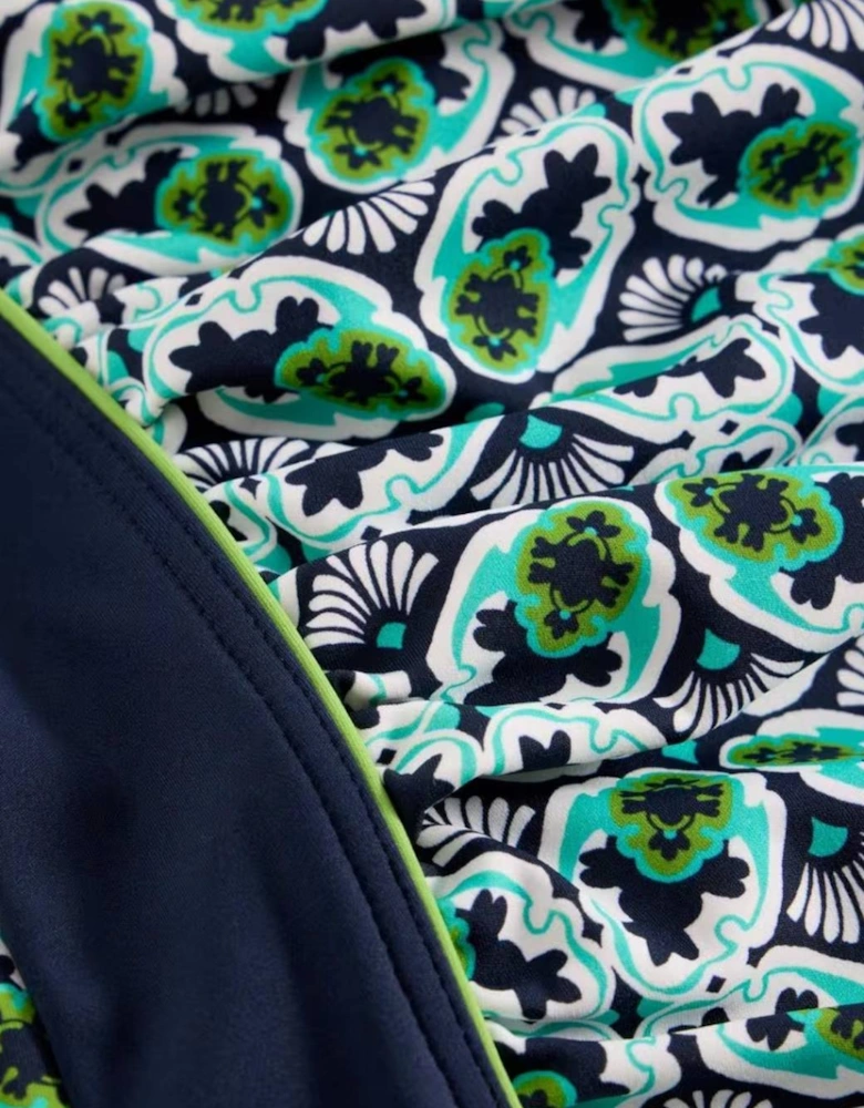 Women's Splash Control Swimsuit Navy Print